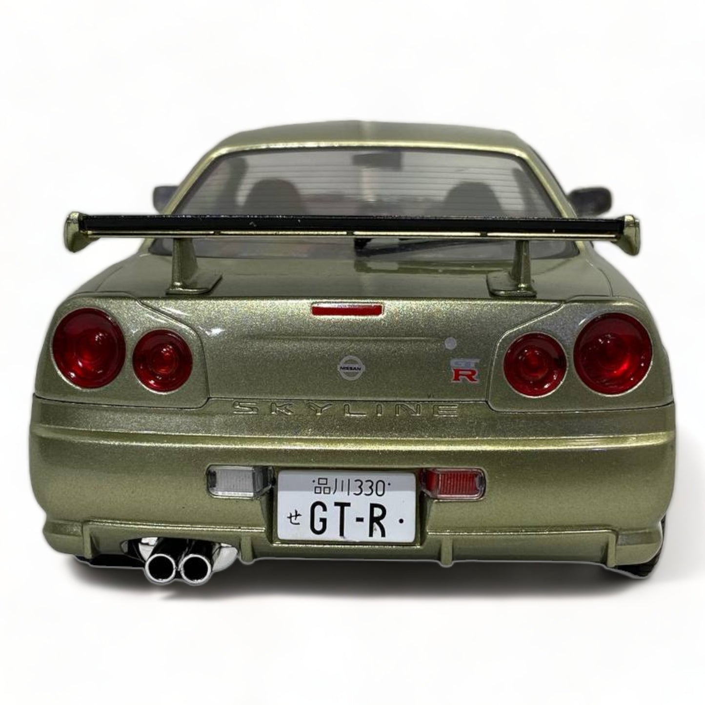 1/18 Diecast SOLIDO Nissan Skyline GT-R R34 Green Metallic Miniature Car|Sold in Dturman.com Dubai UAE.