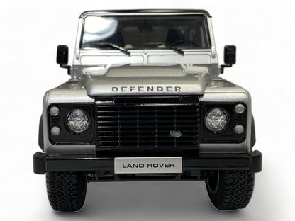 LCD Land Rover Defender 90 Works V8 - 1/18 Diecast, 70th Edition Silver|Sold in Dturman.com Dubai UAE.
