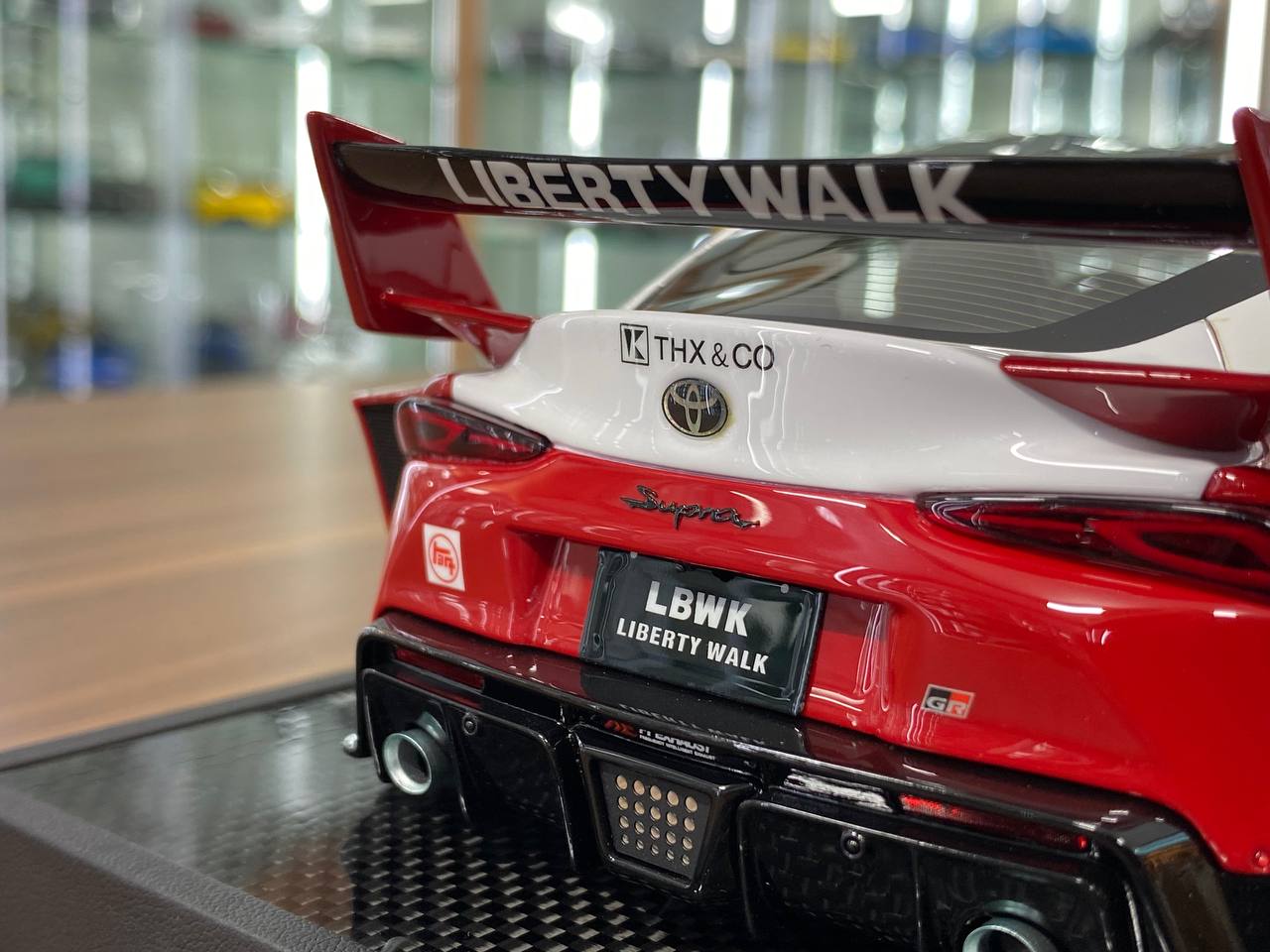 1/18 Resin Model – Timothy & Pierre Toyota Supra MK5 A90 LBWK Liqui Moly / Red, White