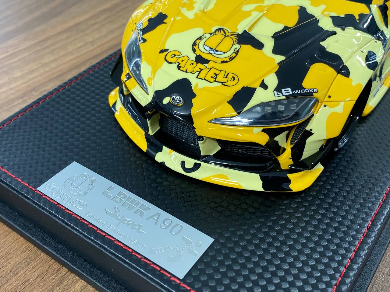 1/18 Resin Model – Runner Toyota Supra MK5 A90 LBWK in Garfield Yellow Ltd.Edn.40 pcs