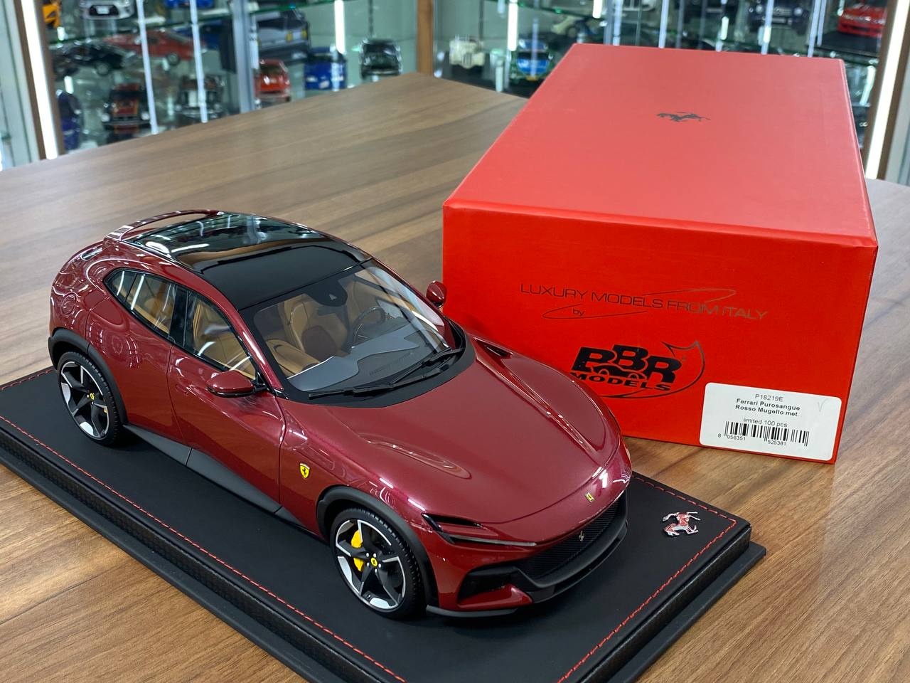 1/18 Resin BBR Models Ferrari Purosangue Rosso Mugello Metallic Ltd.Edn.