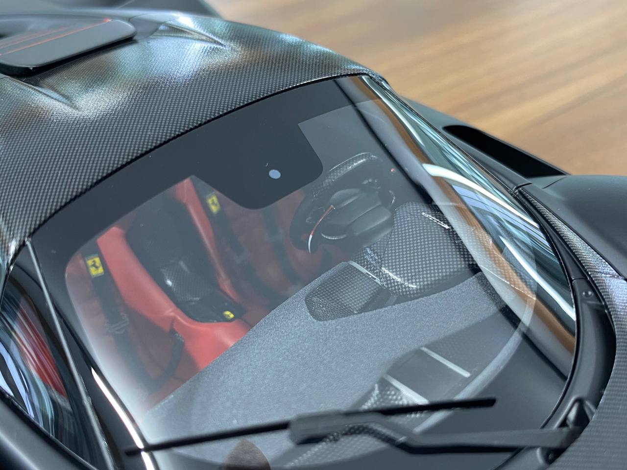 1/18 Resin Model – BBR Models Ferrari Daytona SP3 Hard Top (Charles Leclerc Edition)  Matt Black  Ltd.Edn.146 pcs