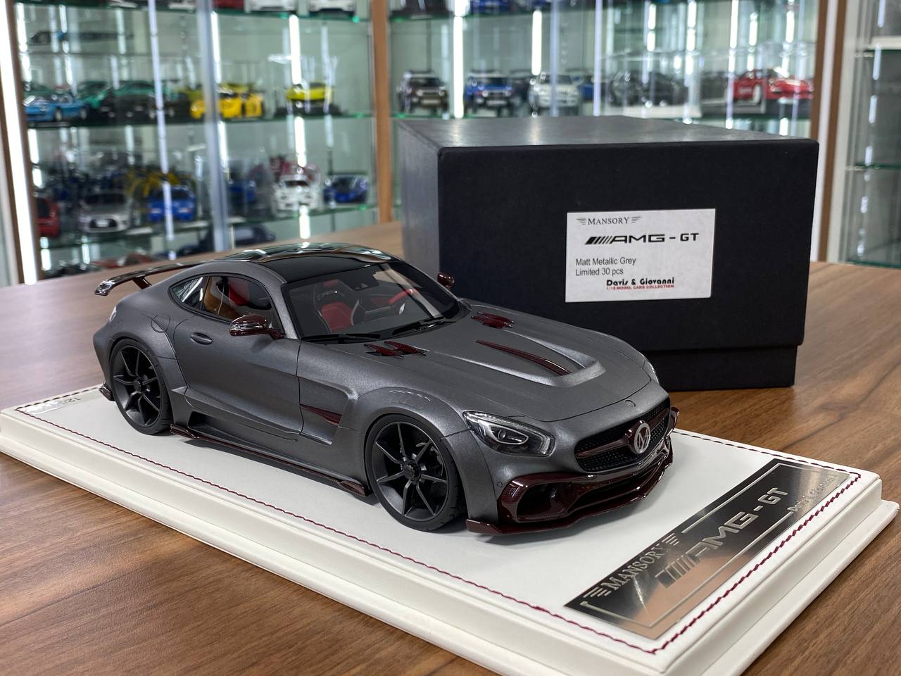 1:18 Resin Model – Davis & Giovanni Mercedes-Benz AMG GT Mansory – Matt Metallic Grey – Limited 30 pcs