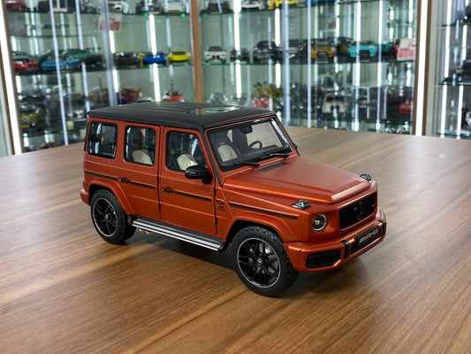 1/18 Diecast  – Mercedes-Benz G 63 AMG Model | Minichamps Dealer Edition | Full Opening | Copper Orange Magno