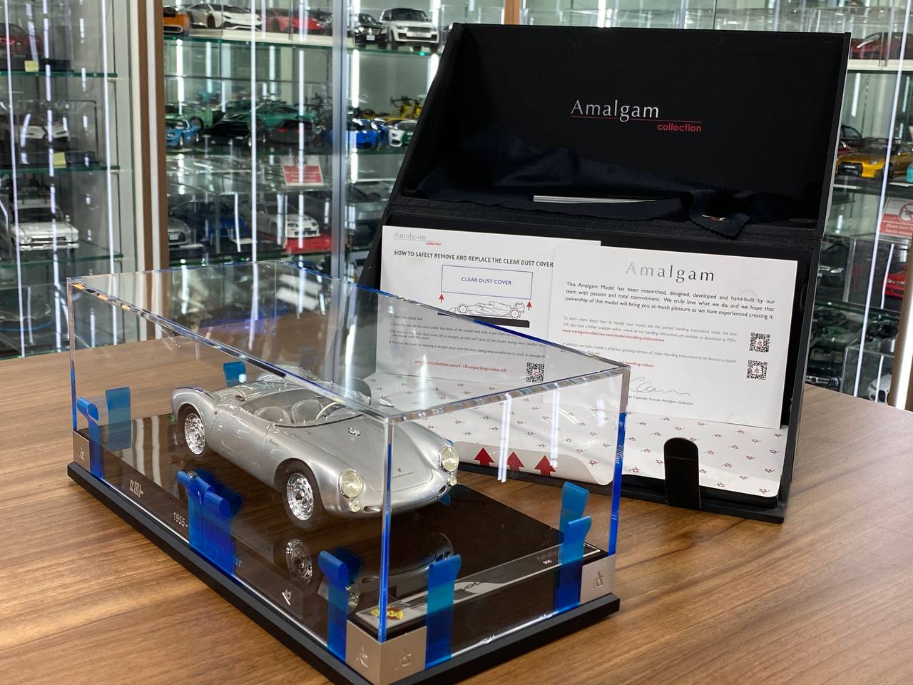 1/18 Amalgam Porsche 550 Spyder 1955 Silver | Limited Edition Model Car