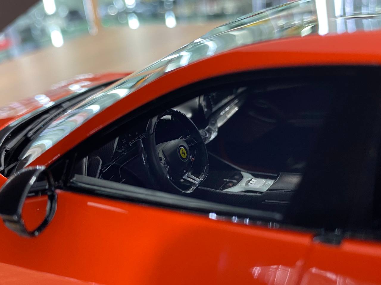 1/18 Resin Ferrari Purosangue by Runner in Orange / Black interior Limited 30 pcs