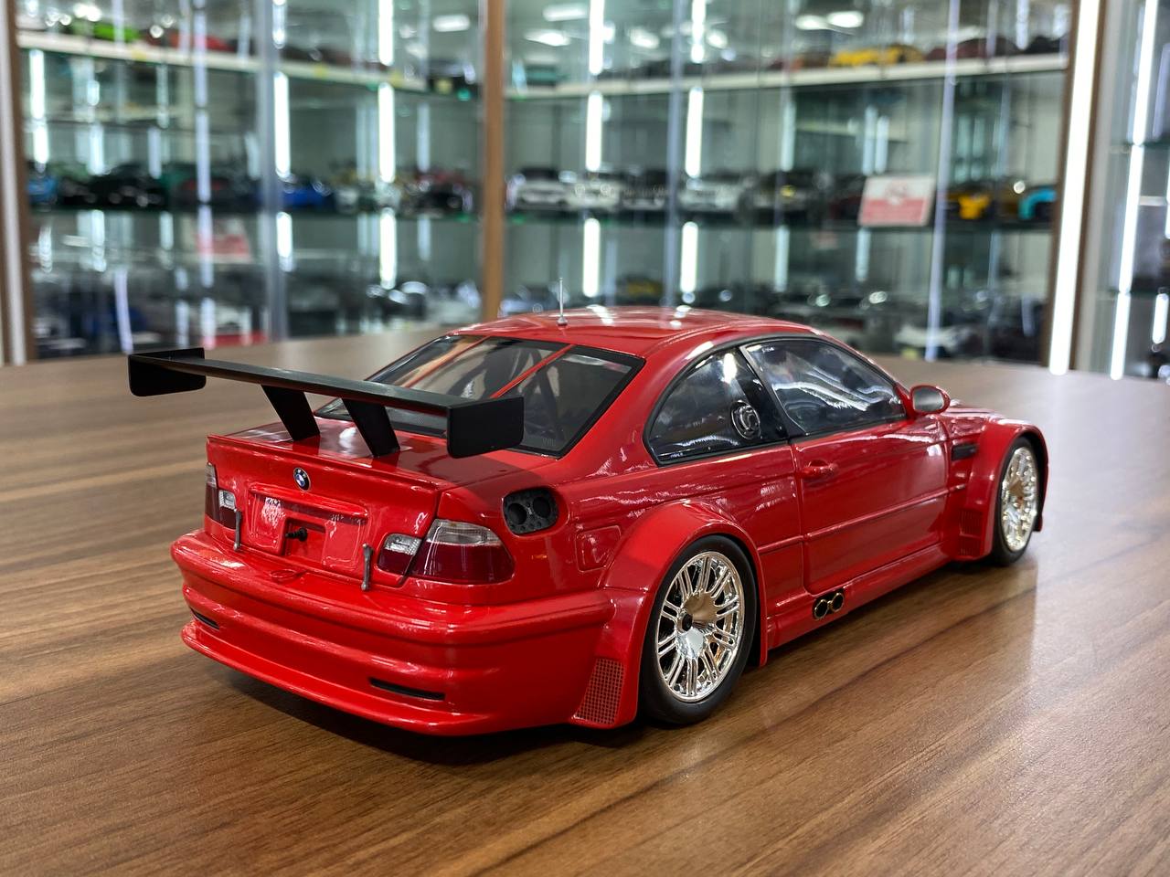 1/18 Diecast BMW M3 GTR 2001 Red Model Car by Minichamps