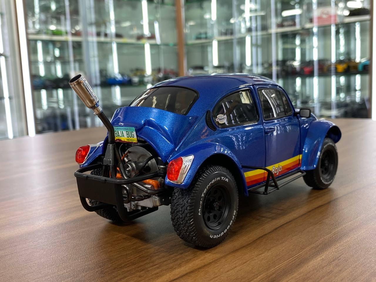 1/18 Solido Volkswagen BEETLE BAJA BLUE 1975 Model Car
