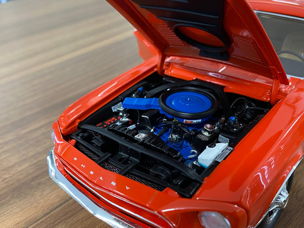 ACME Ford Shelby GT500 KR 1968 - 1/18 Diecast, Orange - Paint Rashes Present