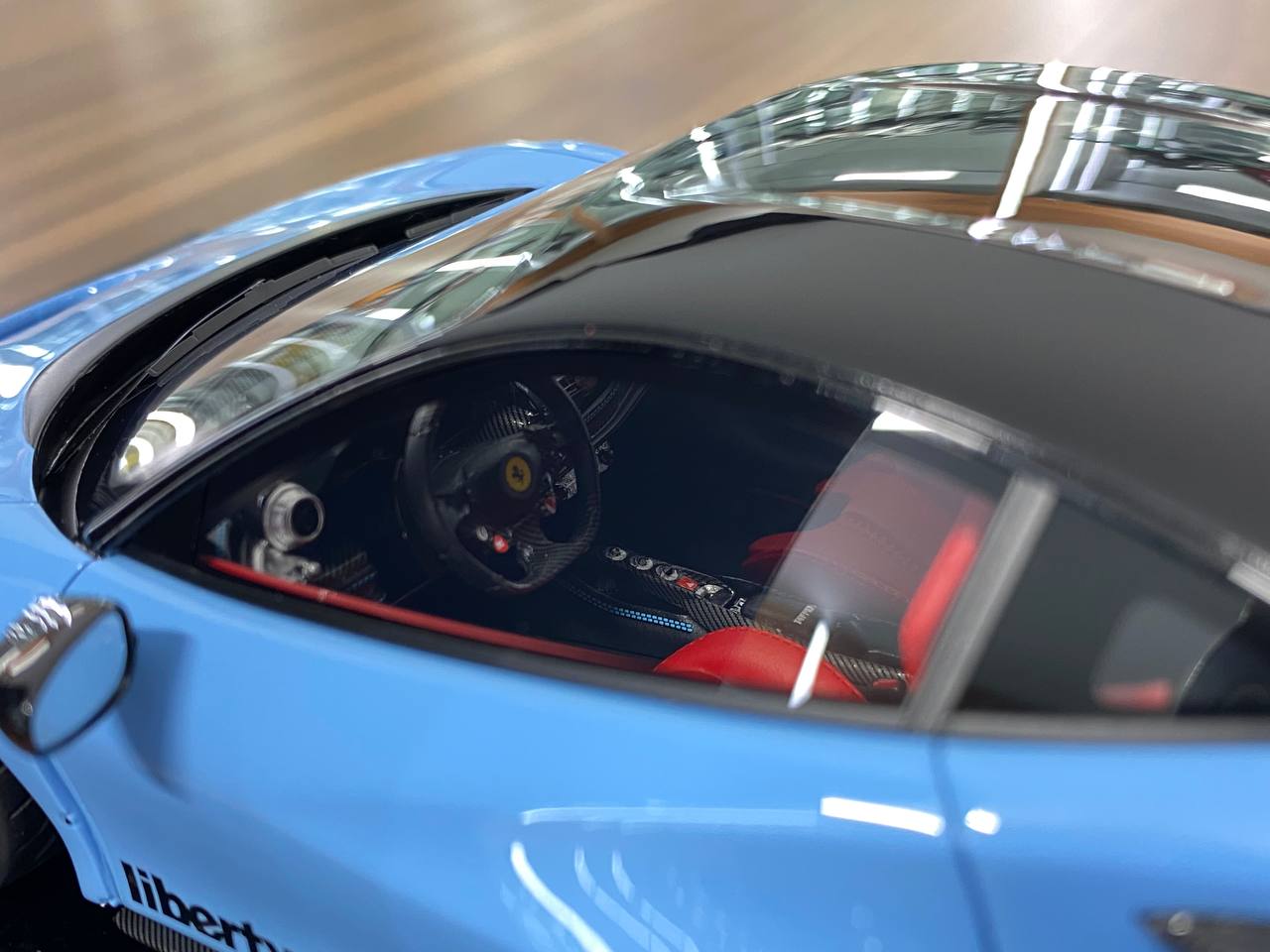1/18 Resin – Ferrari F8 GT LB-Works Baby Blue Decal by VIP Model
