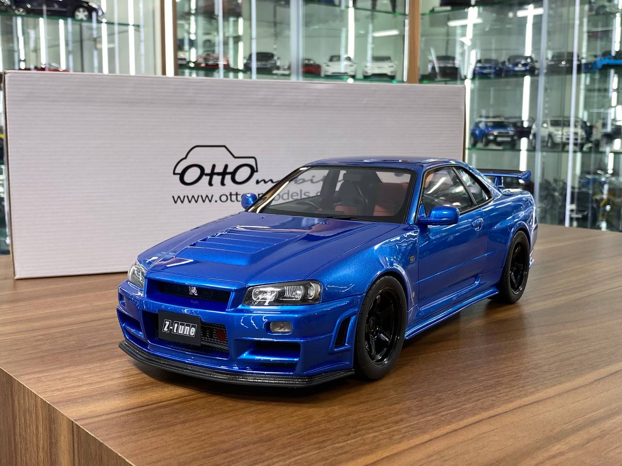 1/12 Resin Model OttO Nissan Skyline GT-R R34 Nismo Z-Tune 2005 – Blue