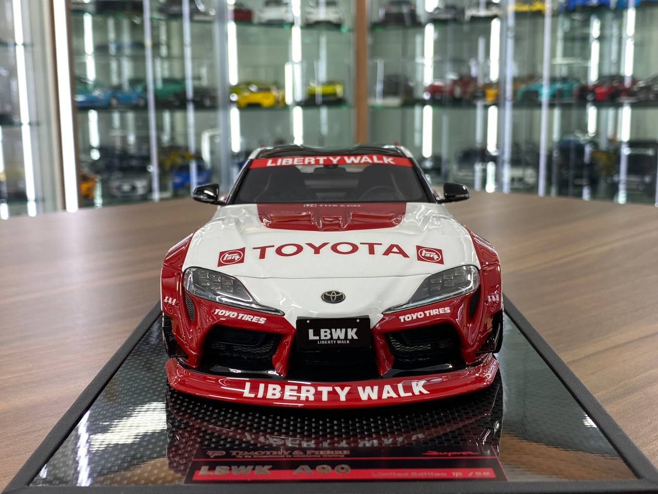 1/18 Resin Model – Timothy & Pierre Toyota Supra MK5 A90 LBWK Liqui Moly / Red, White