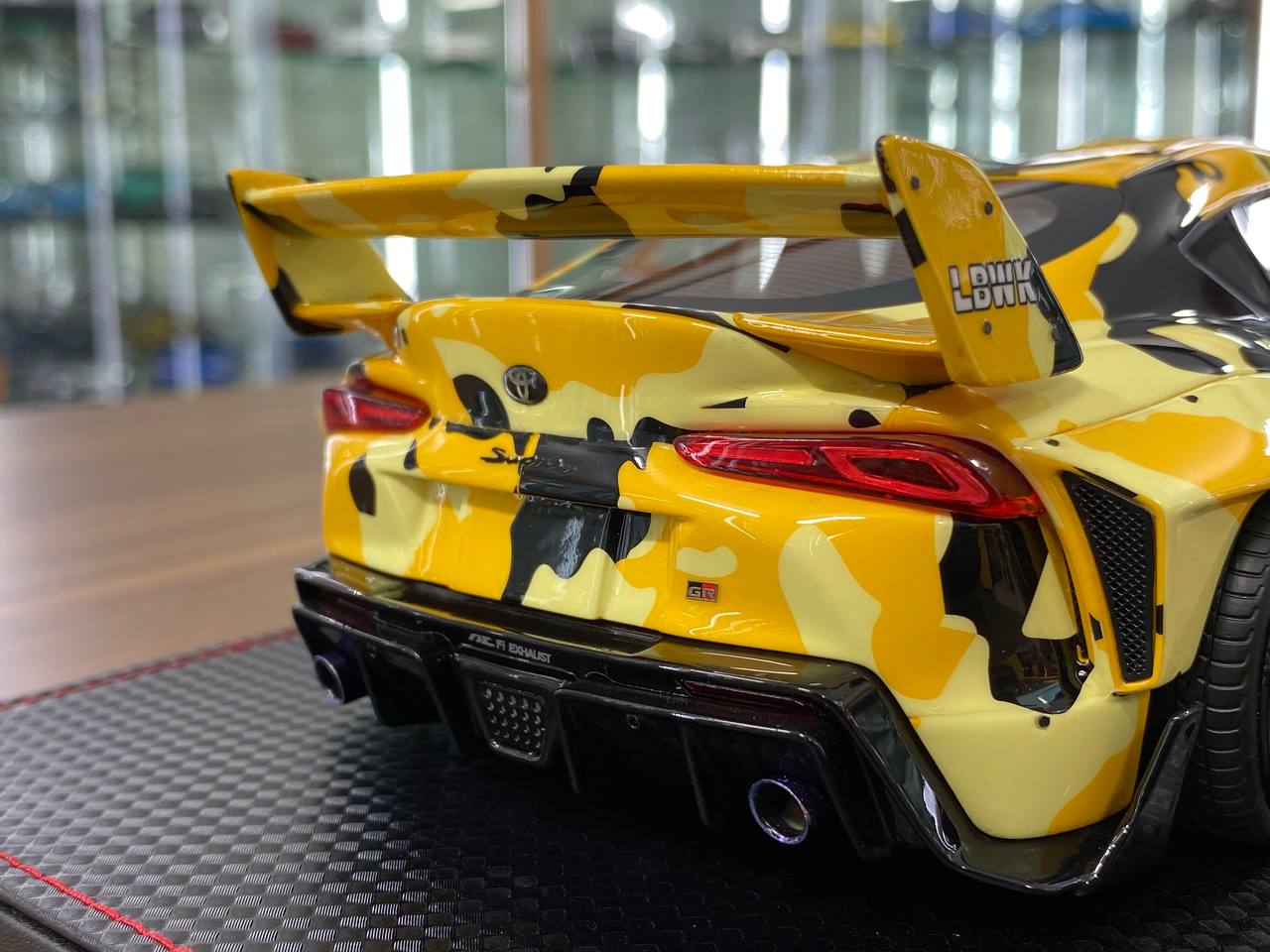 1/18 Resin Model – Runner Toyota Supra MK5 A90 LBWK in Garfield Yellow Ltd.Edn.40 pcs