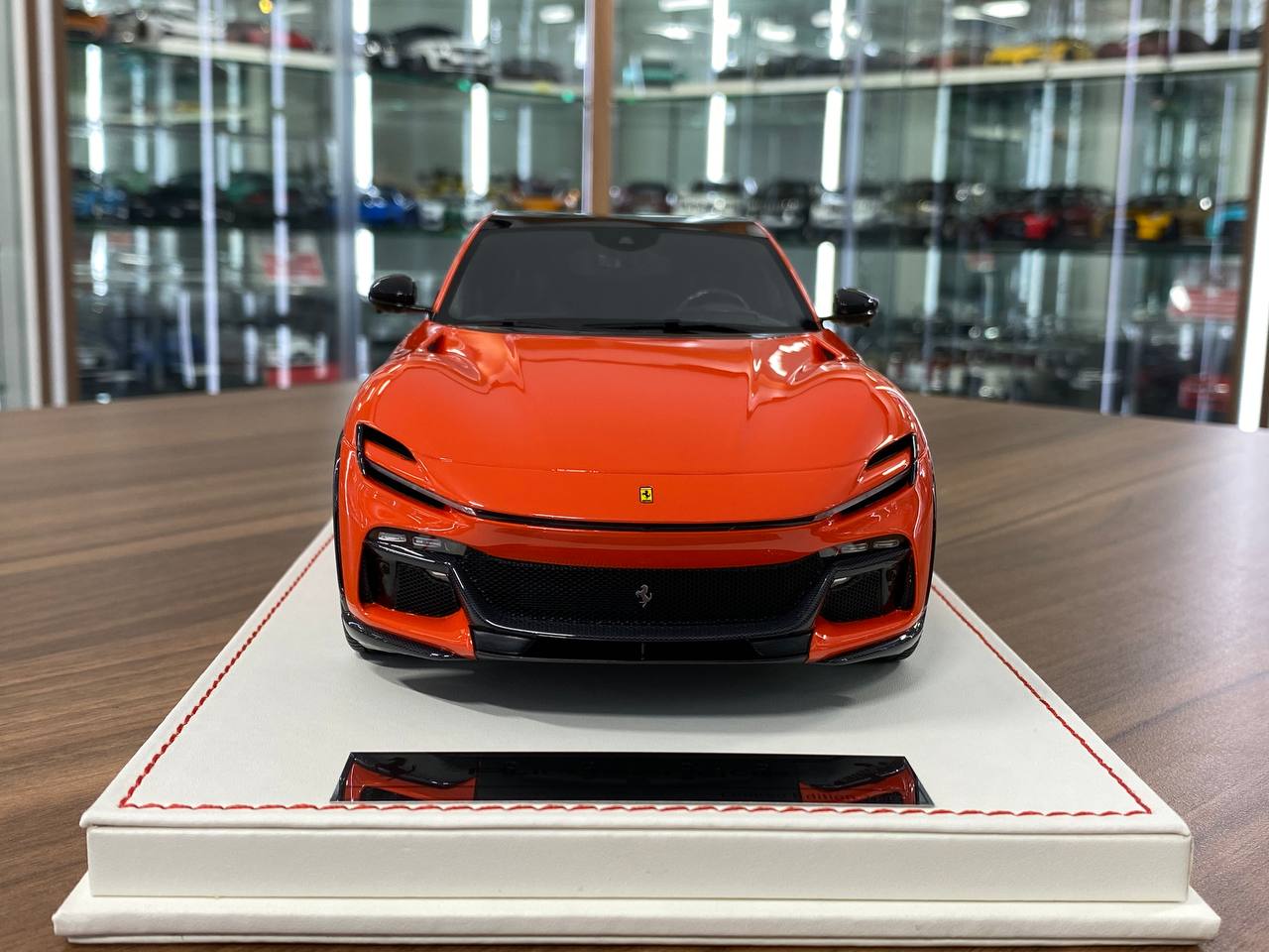 1/18 Resin Ferrari Purosangue by Runner in Orange / Black interior Limited 30 pcs