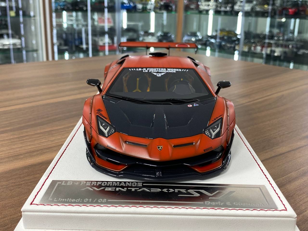 1/18 Resin Davis & Giovanni Lamborghini AVENTADOR SVJ LB Performance Matt orange, Zero Zen Limited- 1 of 8pcs
