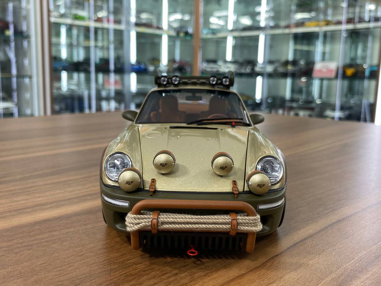 1/18 diecast Porsche RUF Rodeo Prototype Sand Gold Almost Real Scale Model Car