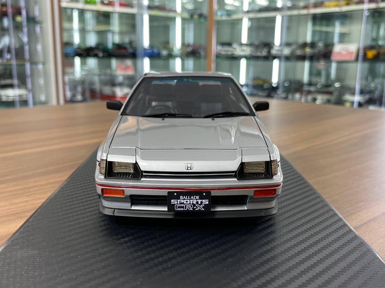 1/18 Diecast Honda CRX Silver Ignition model Miniature Car