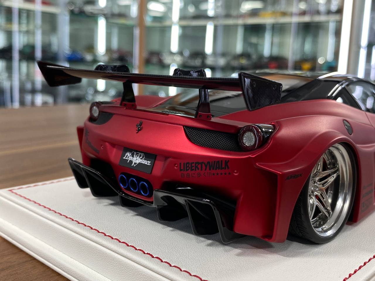 1/18 Resin Ferrari 458 GT LB Works – Matt Chrome Red| Davis & Giovanni