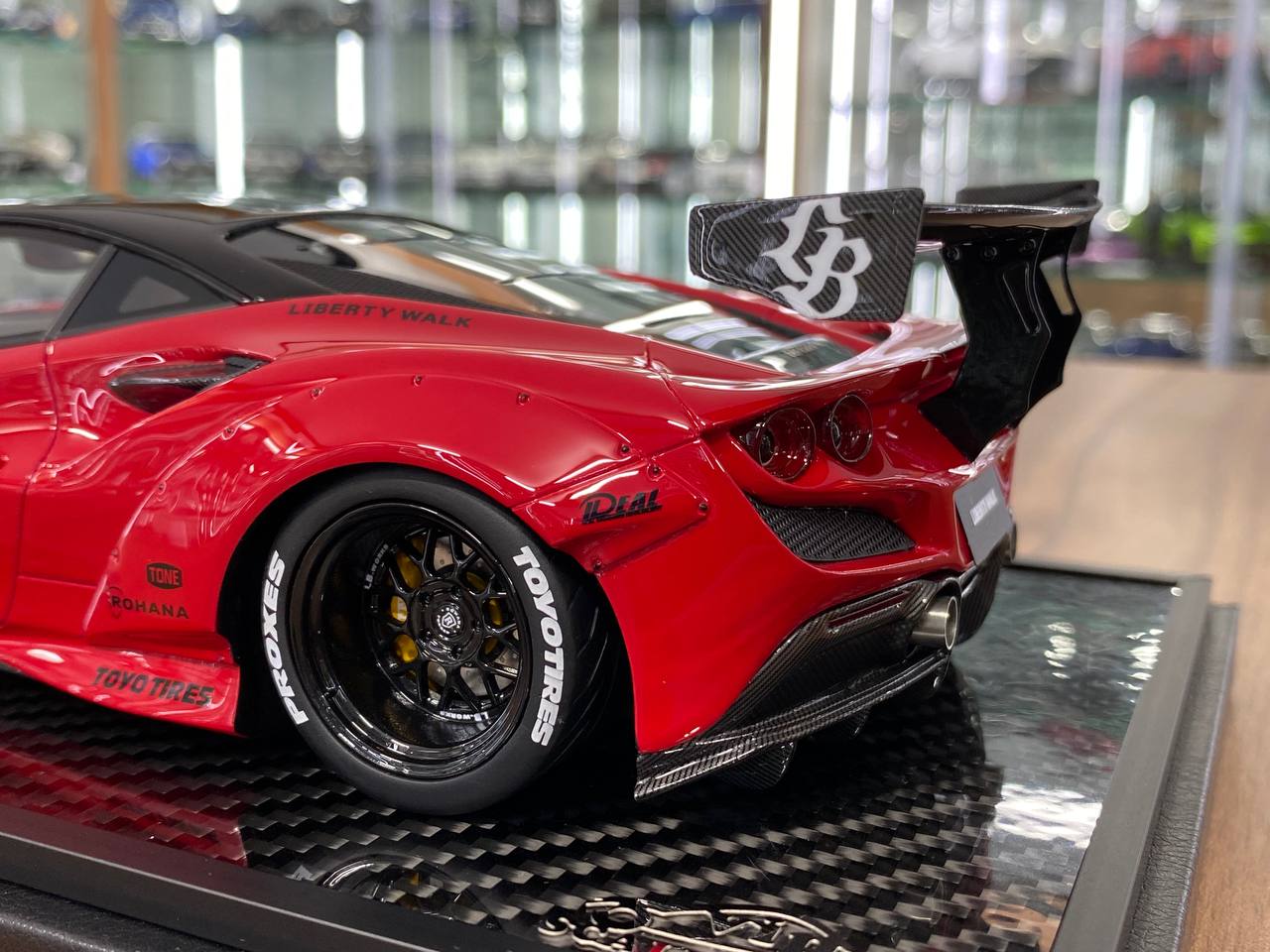 1/18 Resin Model – Ferrari F8 GT LB-Works Rosso Corsa Decal by VIP Model