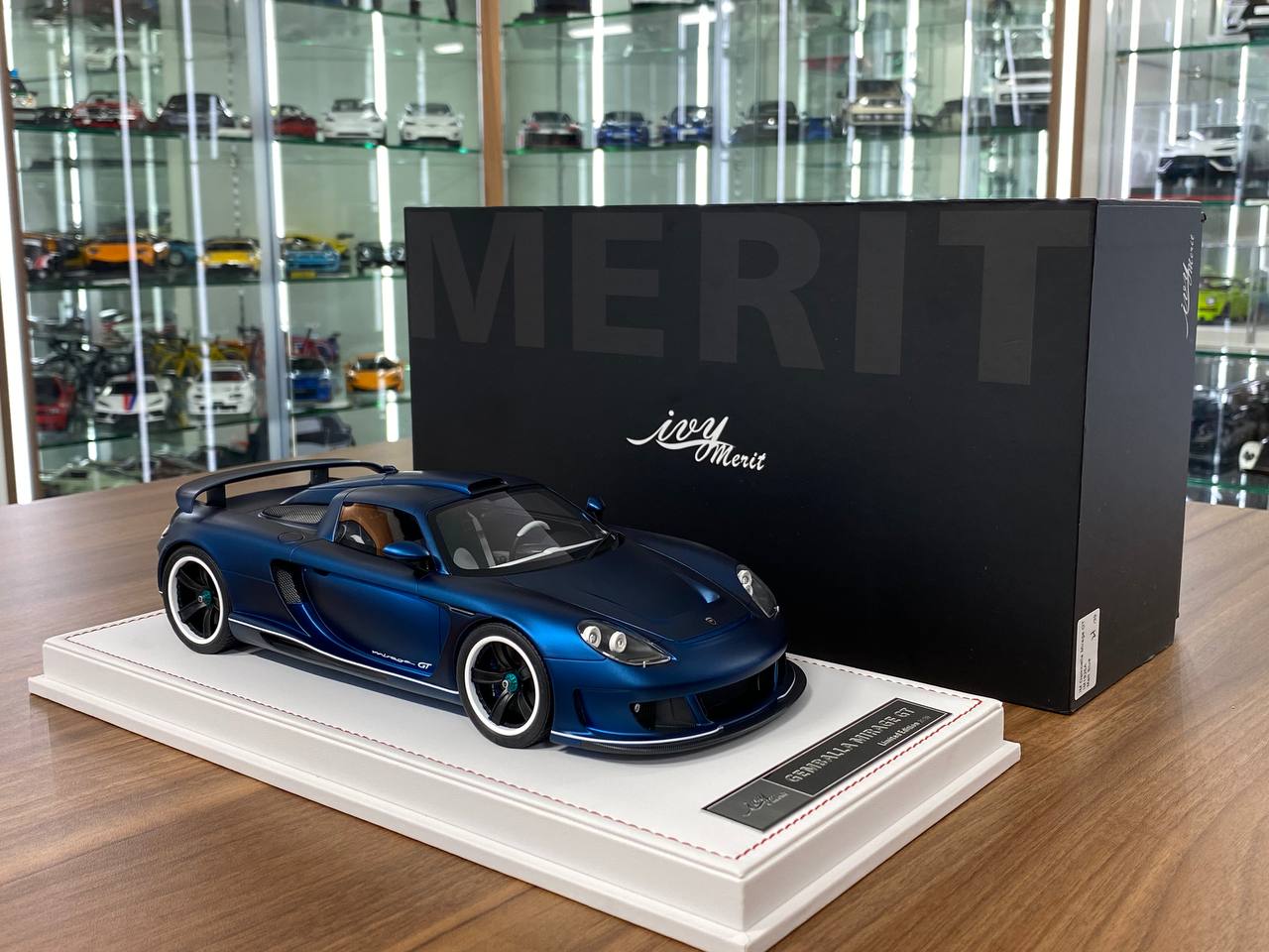 Exclusive IVY Models Gemballa MIRAGE GT Resin Model - Matte Blue | Limited Edition!