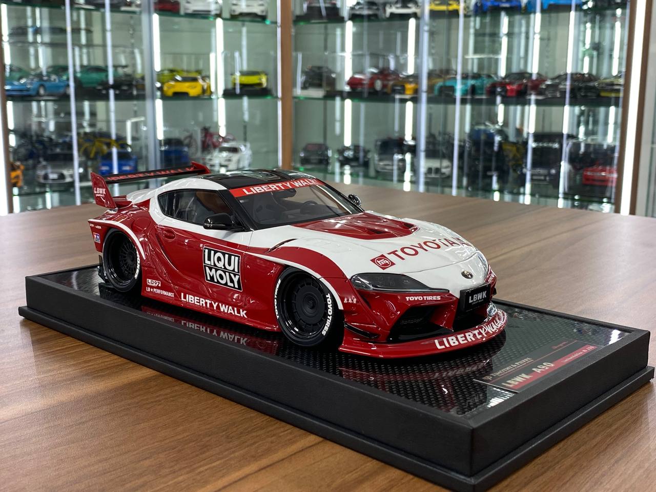 1/18 Resin Model – Timothy & Pierre Toyota Supra MK5 A90 LBWK Liqui Moly / Red, White