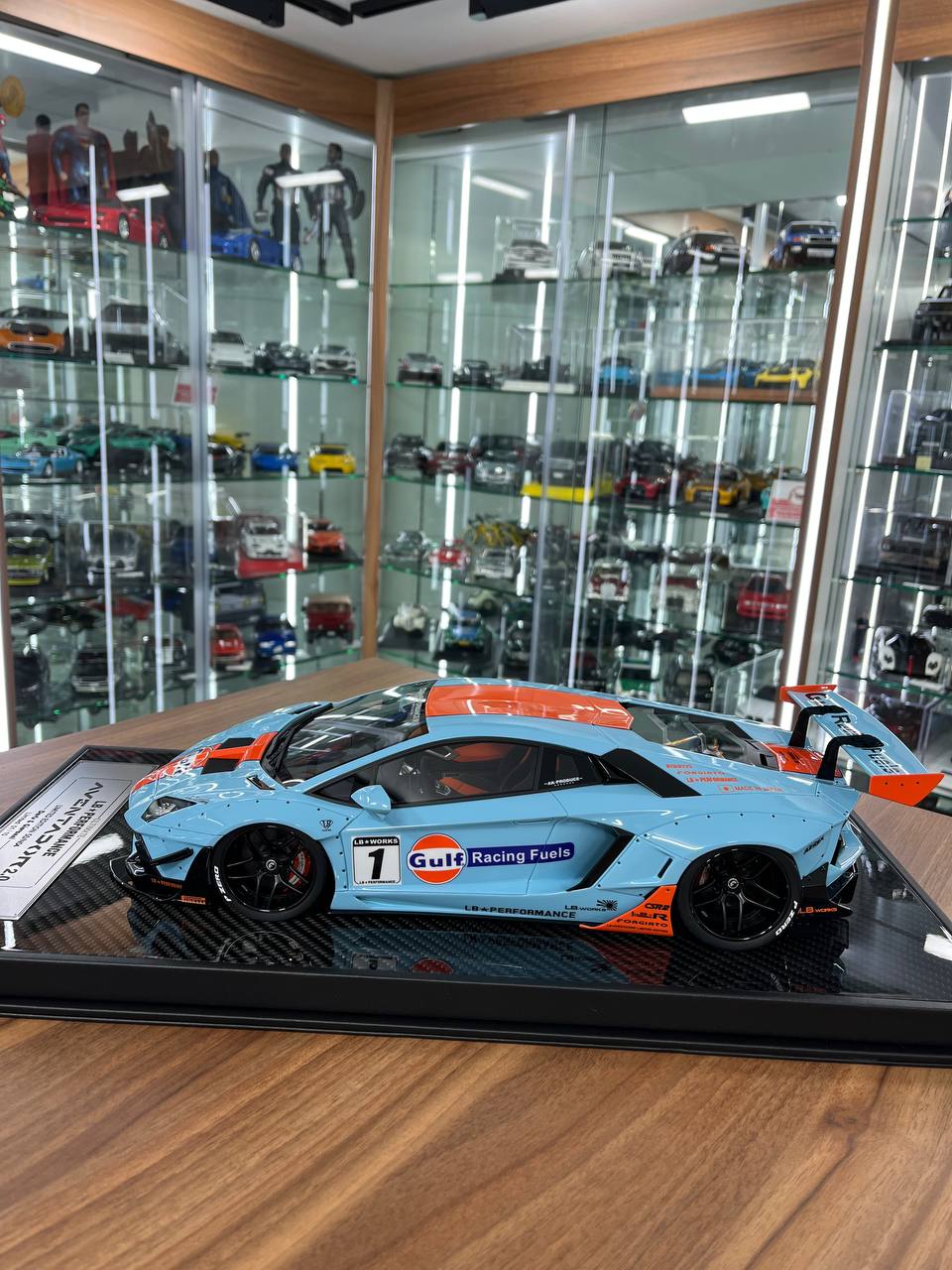 🚀 Davis & Giovanni 1:12 Lamborghini Aventador 2.0 LB★WORKS – Gulf | Resin | 1 of 10