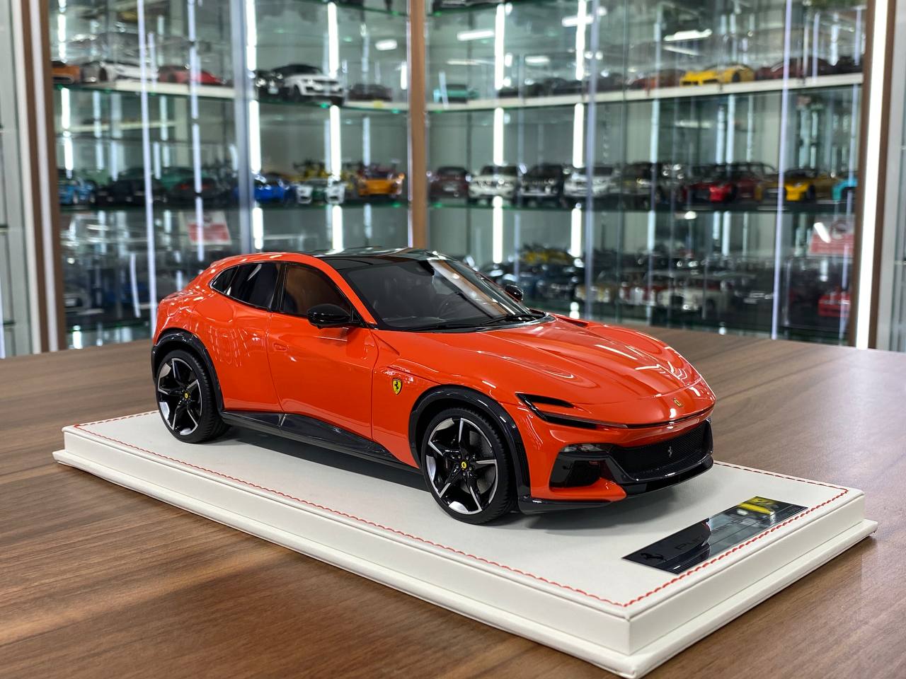 1/18 Resin Ferrari Purosangue by Runner in Orange / Black interior Limited 30 pcs