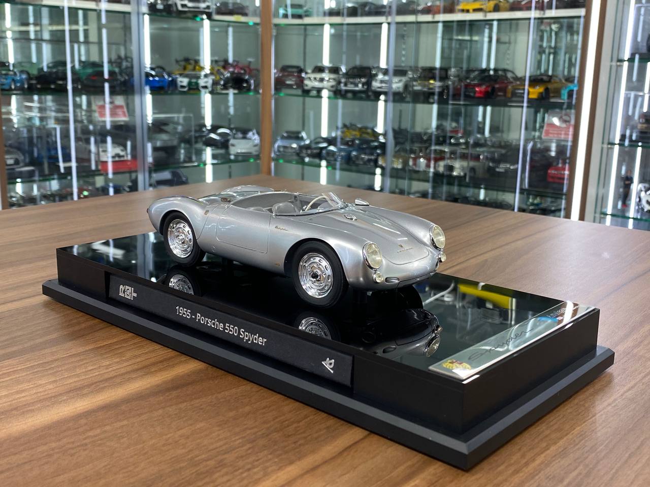 1/18 Amalgam Porsche 550 Spyder 1955 Silver | Limited Edition Model Car