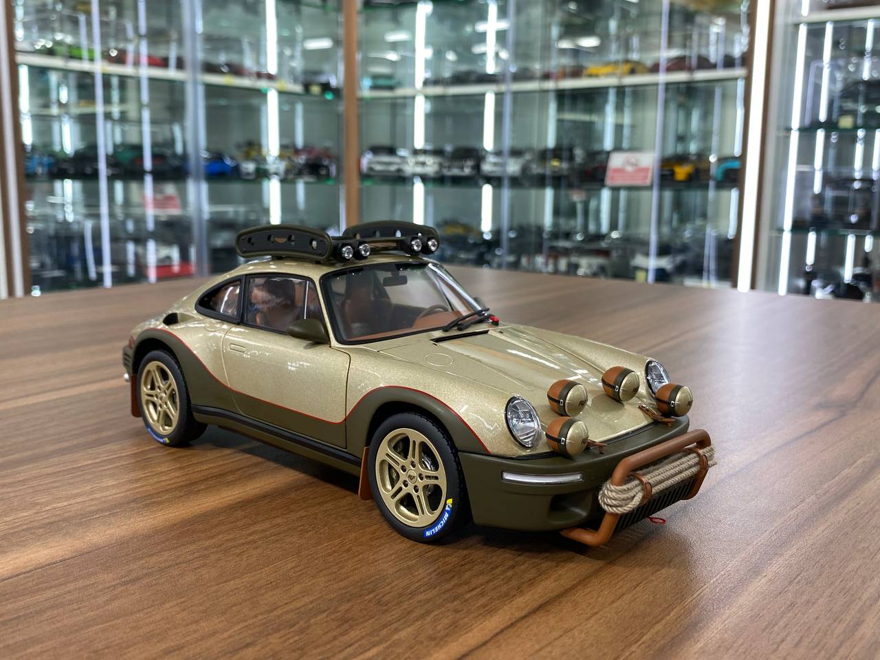1/18 diecast Porsche RUF Rodeo Prototype Sand Gold Almost Real Scale Model Car