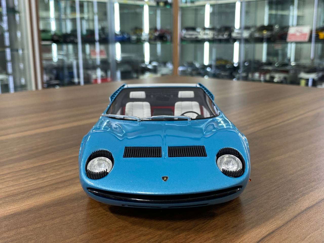 1/18 Resin Lamborghini Miura Roadster Blue GT Spirit Scale Model Car
