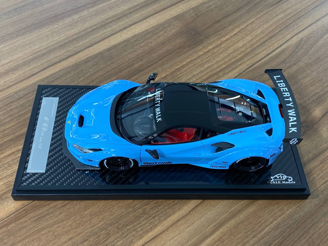 1/18 Resin – Ferrari F8 GT LB-Works Baby Blue Decal by VIP Model