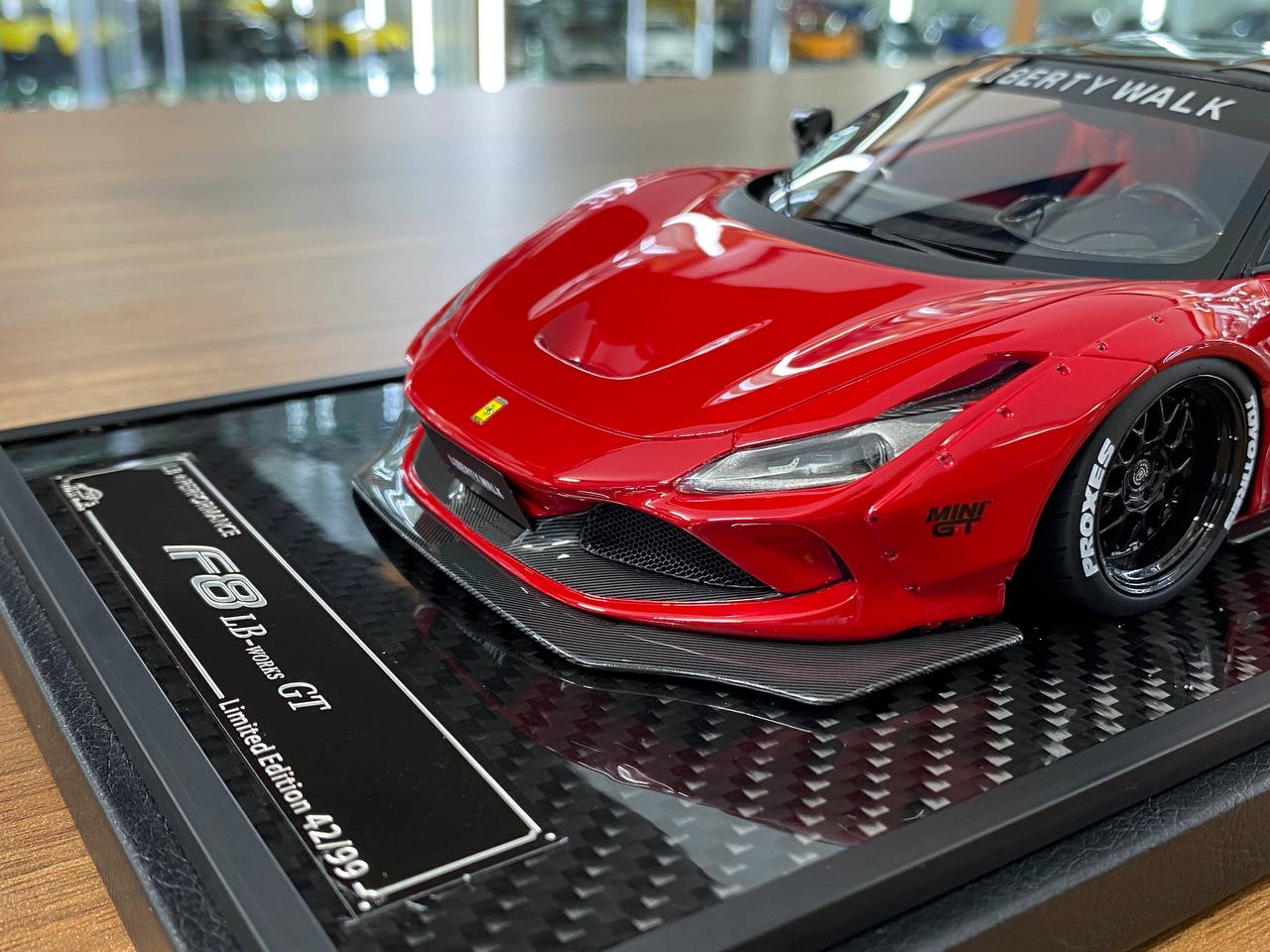 1/18 Resin Model – Ferrari F8 GT LB-Works Rosso Corsa Decal by VIP Model