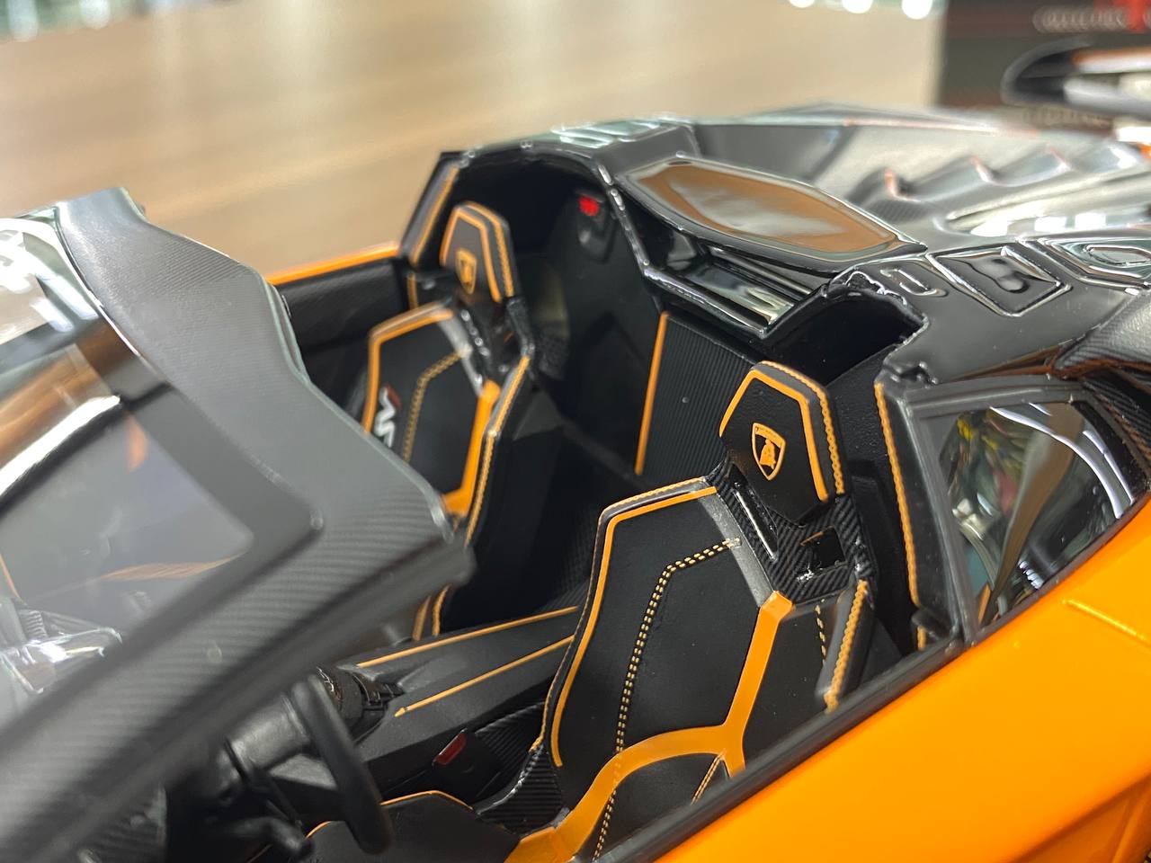 1:18 Resin - MR Collection Models Lamborghini Aventador Roadster SVJ (Arancio Atlas 63 Livery)