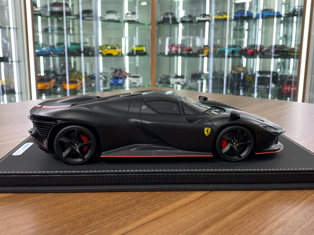 1/18 Resin Model – BBR Models Ferrari Daytona SP3 Hard Top (Charles Leclerc Edition)  Matt Black  Ltd.Edn.146 pcs