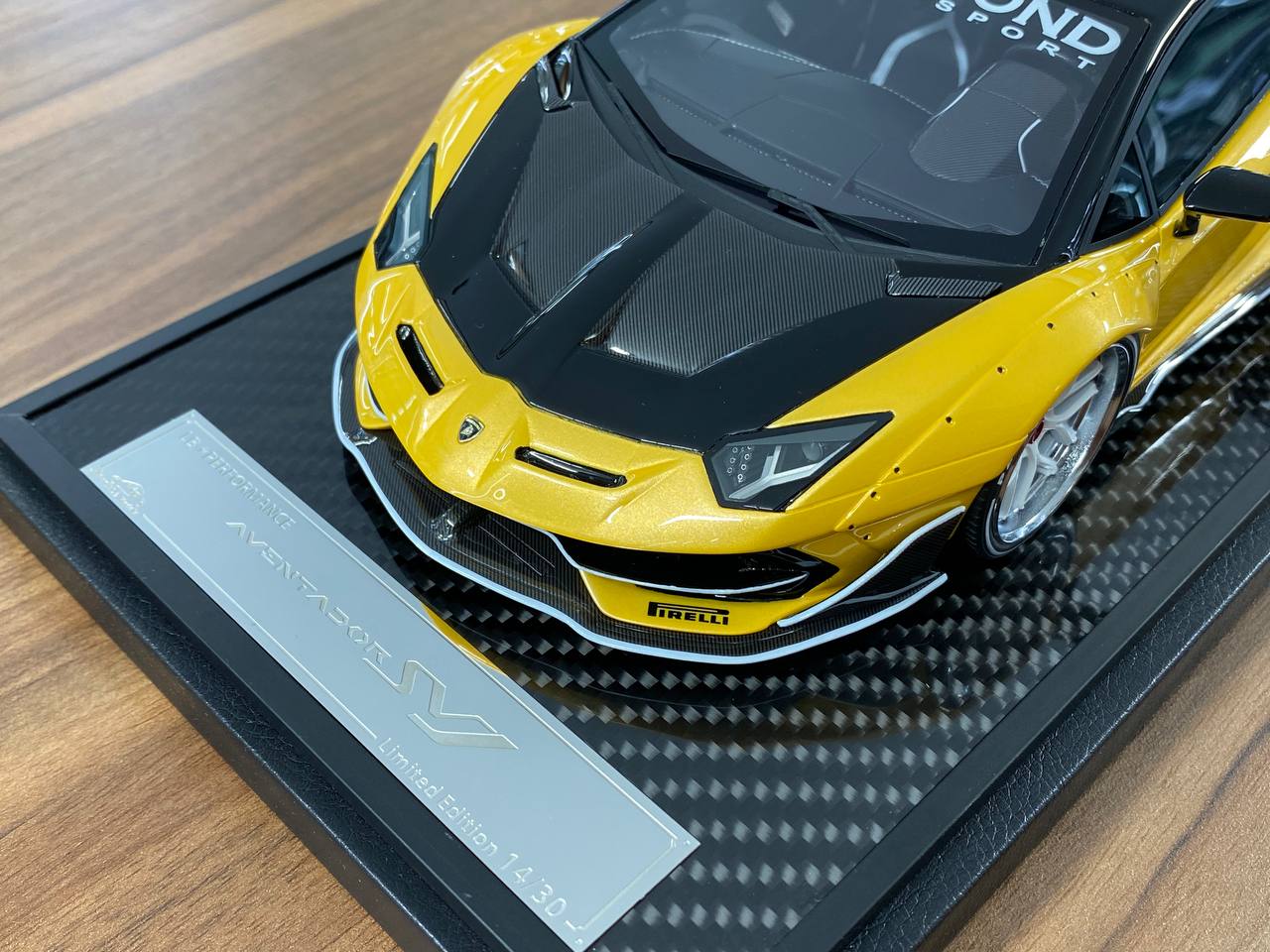 1/18 Resin VIP Models Lamborghini Aventador SVJ Pearl Yellow with Decals Ltd.Edn. 30 pcs