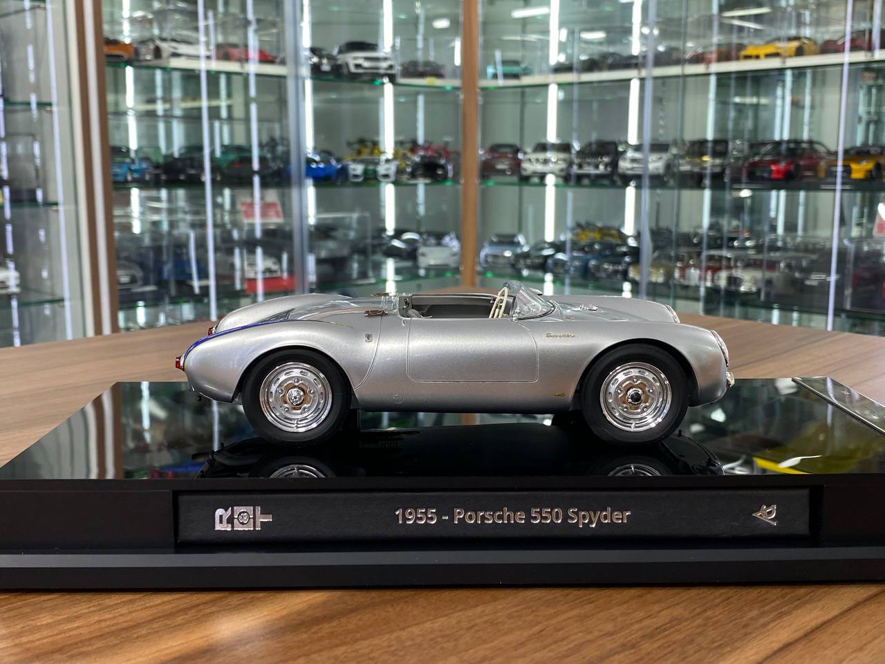 1/18 Amalgam Porsche 550 Spyder 1955 Silver | Limited Edition Model Car