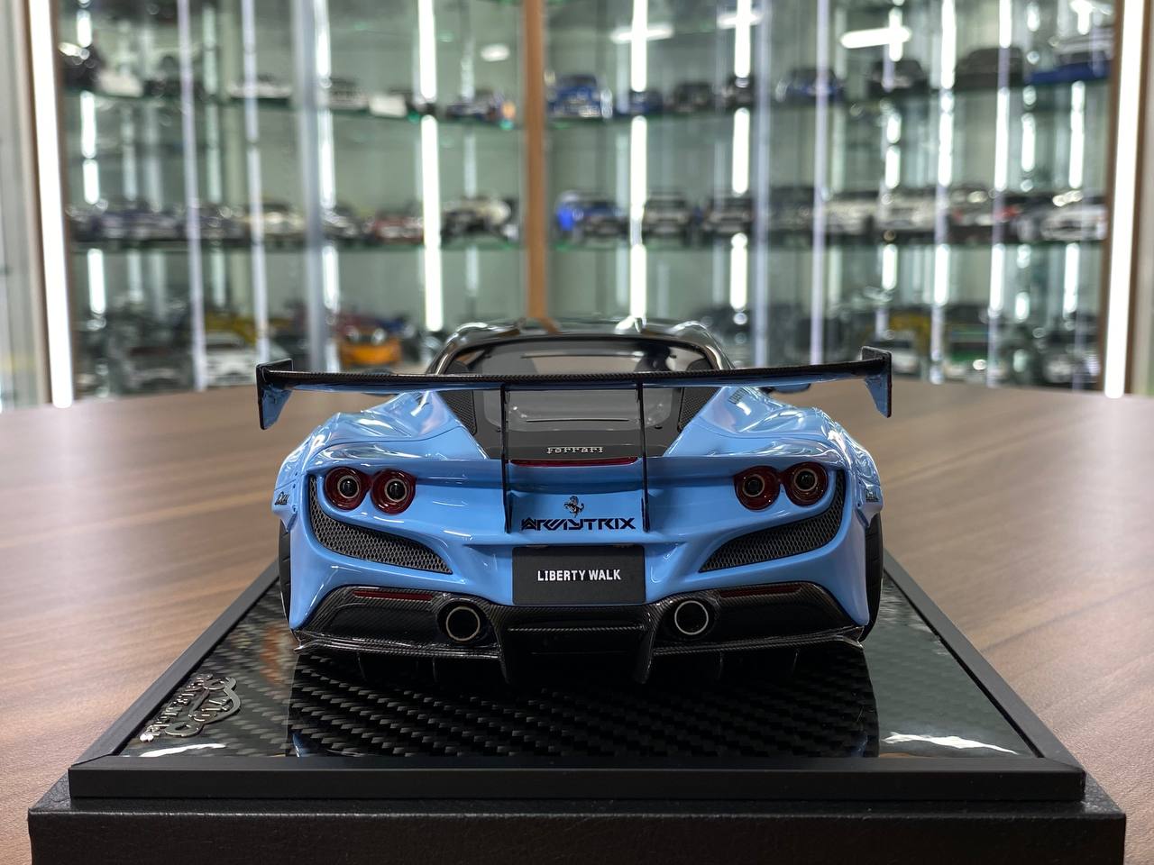 1/18 Resin – Ferrari F8 GT LB-Works Baby Blue Decal by VIP Model