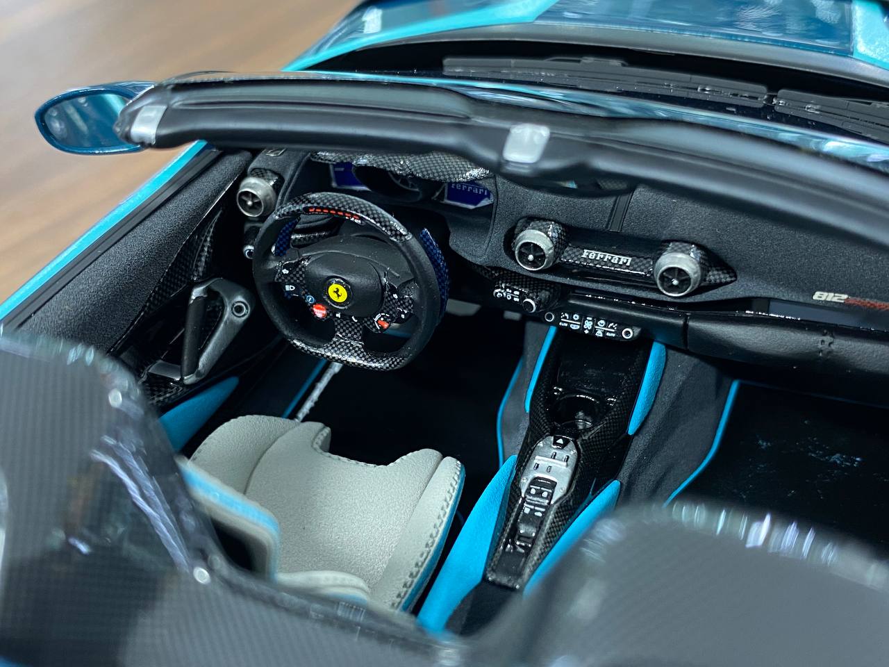 1/18 Resin – BBR Models Ferrari 812 CompetizioneA ( Aperta ) Blue Capri Limited-90 pcs