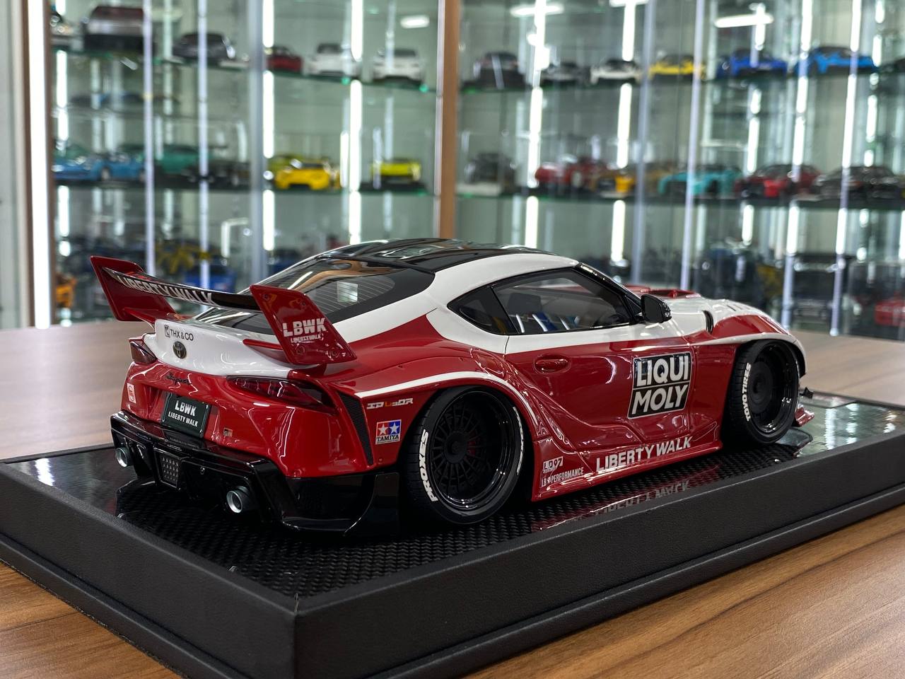 1/18 Resin Model – Timothy & Pierre Toyota Supra MK5 A90 LBWK Liqui Moly / Red, White