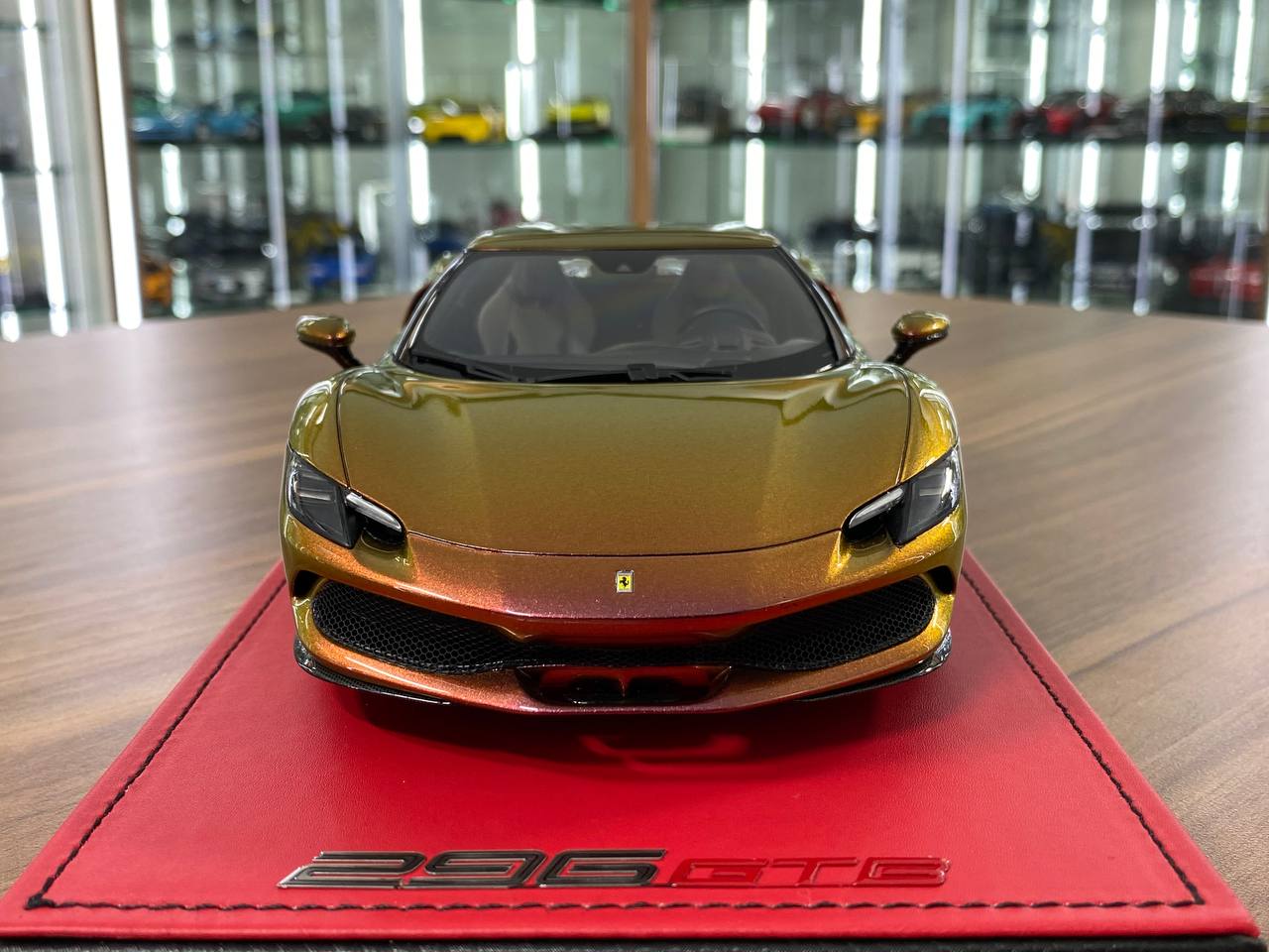1/18 Resin BBR Models Ferrari 296 GTB Gold Chameleon LtdEdn. (03 of 03 pcs)