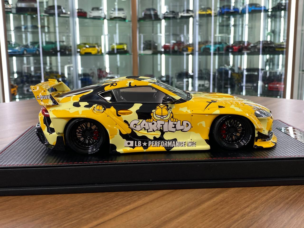 1/18 Resin Model – Runner Toyota Supra MK5 A90 LBWK in Garfield Yellow Ltd.Edn.40 pcs