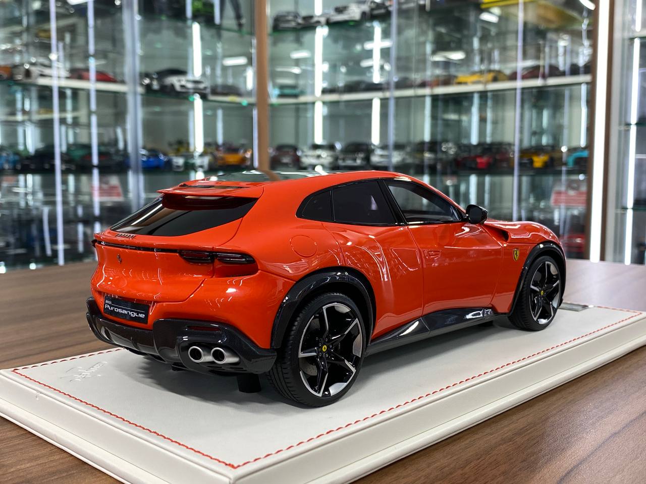 1/18 Resin Ferrari Purosangue by Runner in Orange / Black interior Limited 30 pcs
