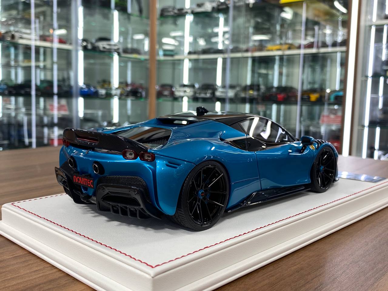 1/18 Resin Ferrari SF90 Stradale Novitec – Metallic Blue | Davis & Giovanni