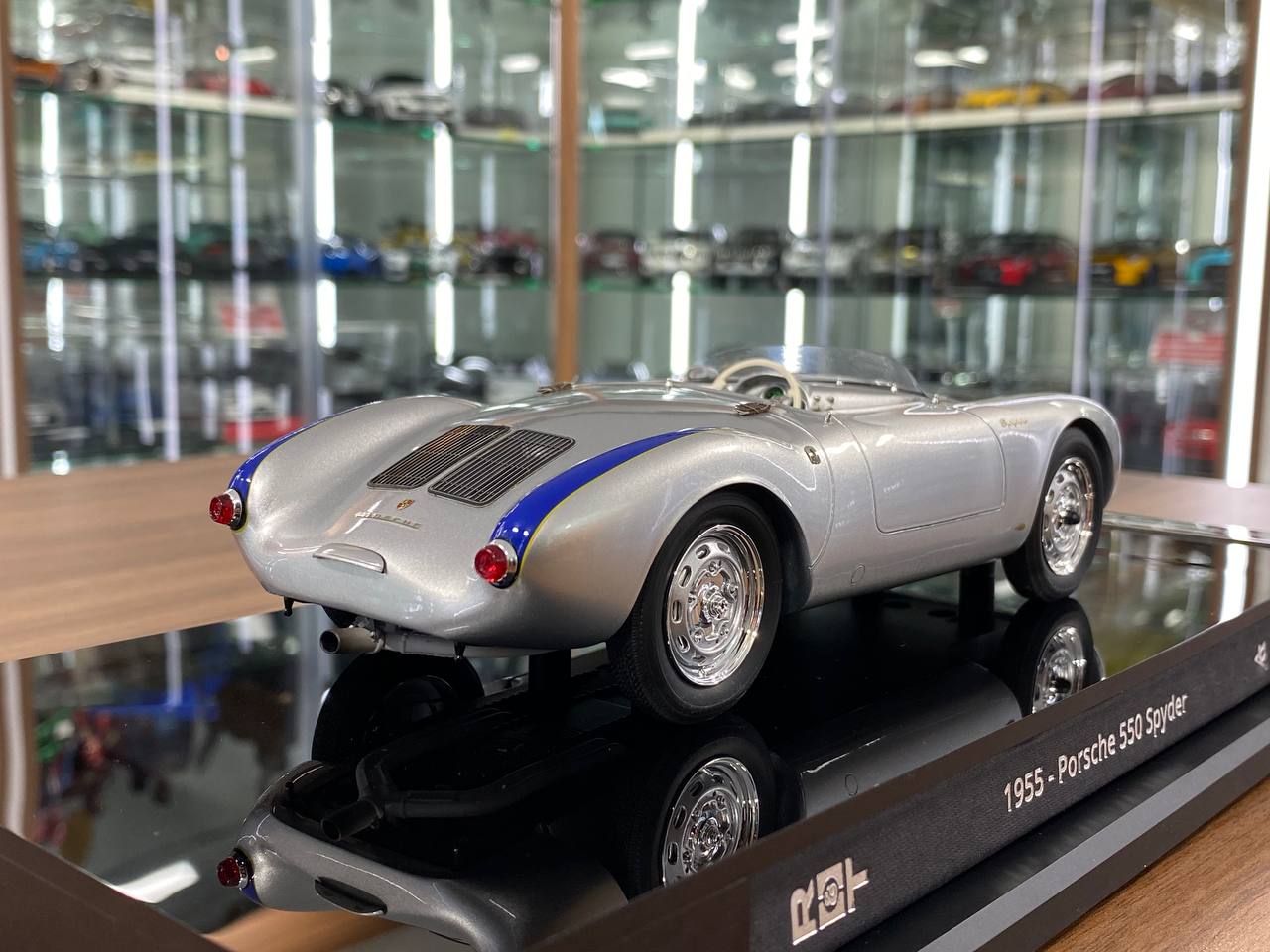 1/18 Amalgam Porsche 550 Spyder 1955 Silver | Limited Edition Model Car