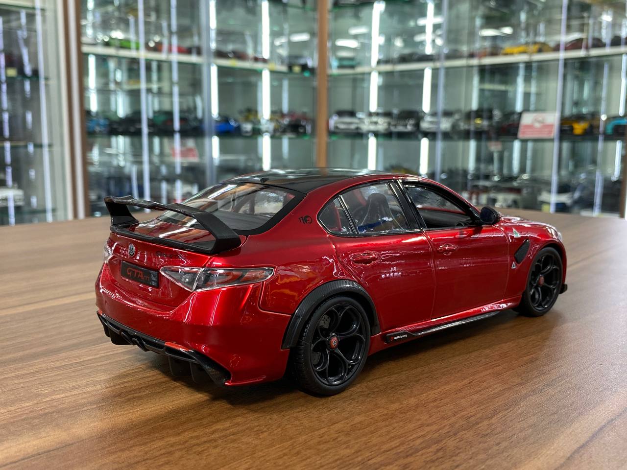 1/18 Diecast Alfa Romeo Giulia GTAm 2020 Red Metallic Bburago Model Car