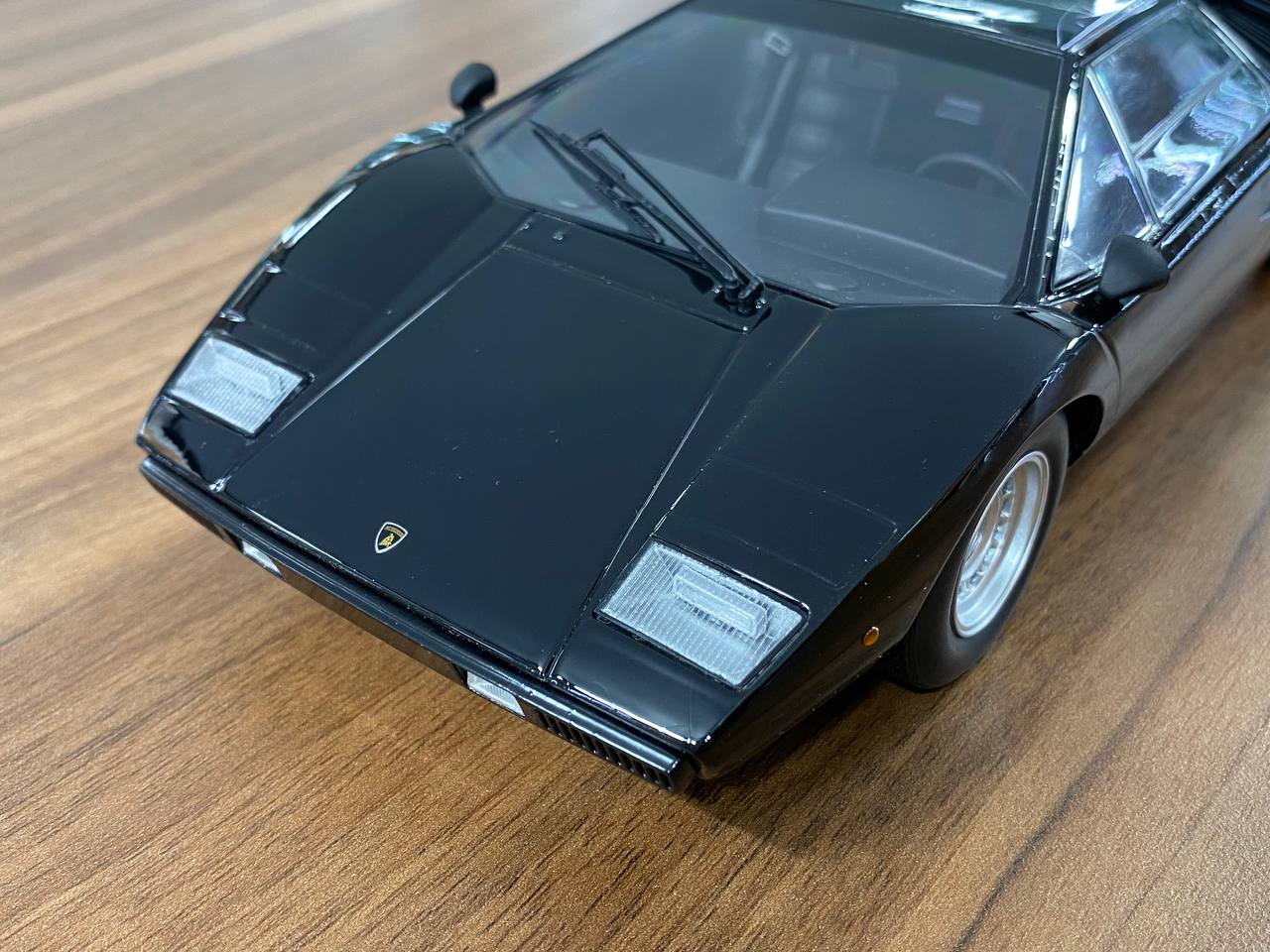 1/18 Diecast Lamborghini Countach LP 400 Black Kyosho Scale Model Car