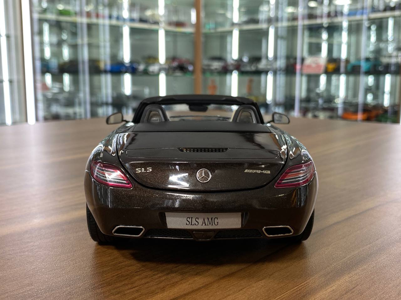 1/18 metal diecast Paul’s Models Art Dealer Edition Mercedes-Benz SLS AMG Roadster in Color - AMG Sepang Brown