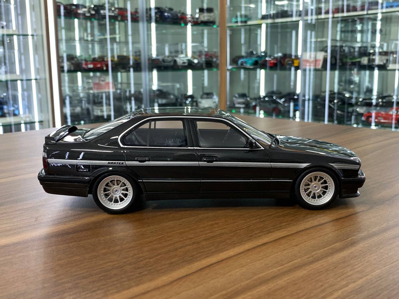 1/18 Resin BMW Hartge H5 V12 E34 Sedan - Black by OttOMobile - Limited 3000 pcs
