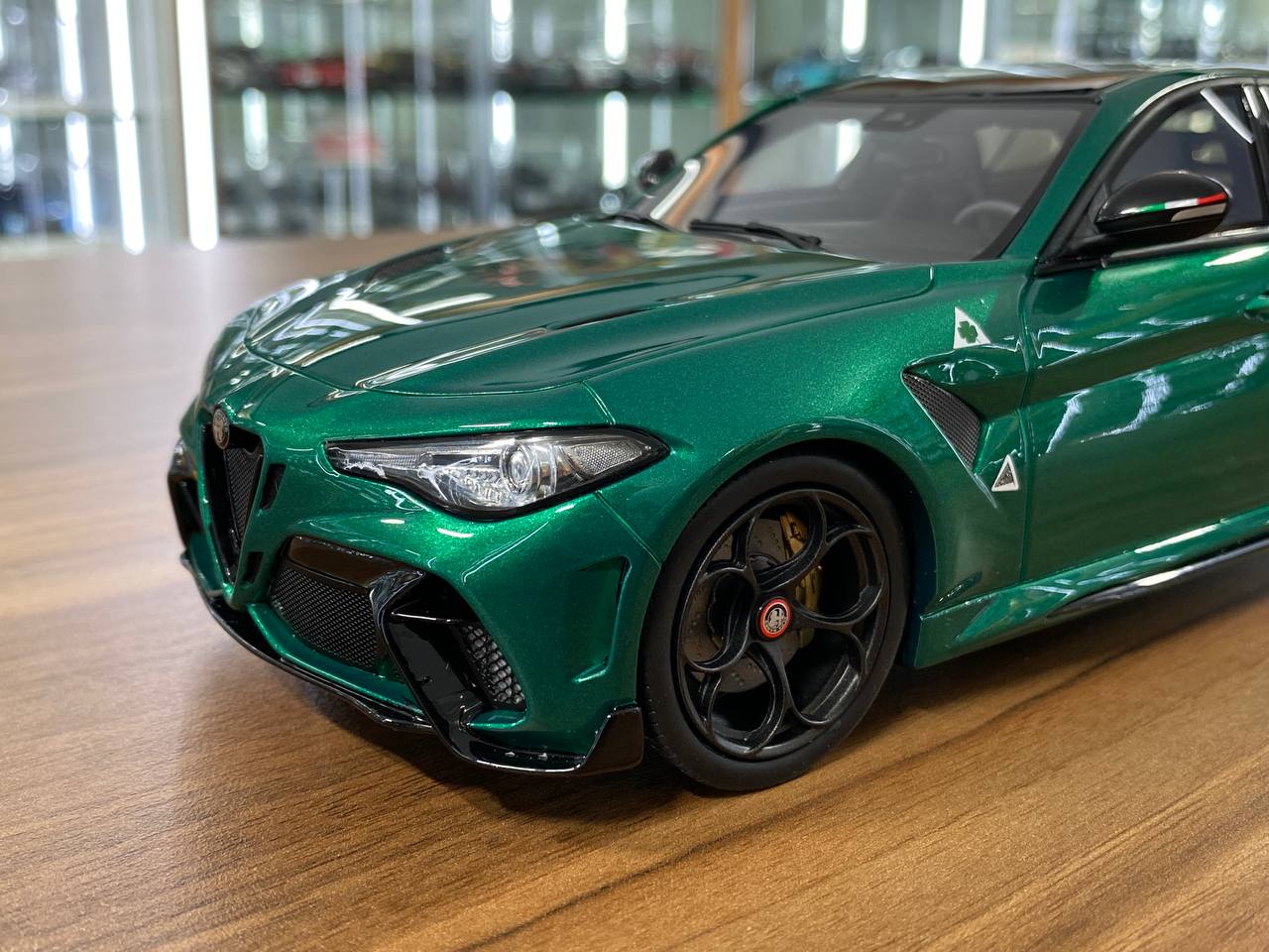 1/18 Resin Alfa Romeo Giulia GTAm3 - Green by OttOMobile - Limited 999 pcs