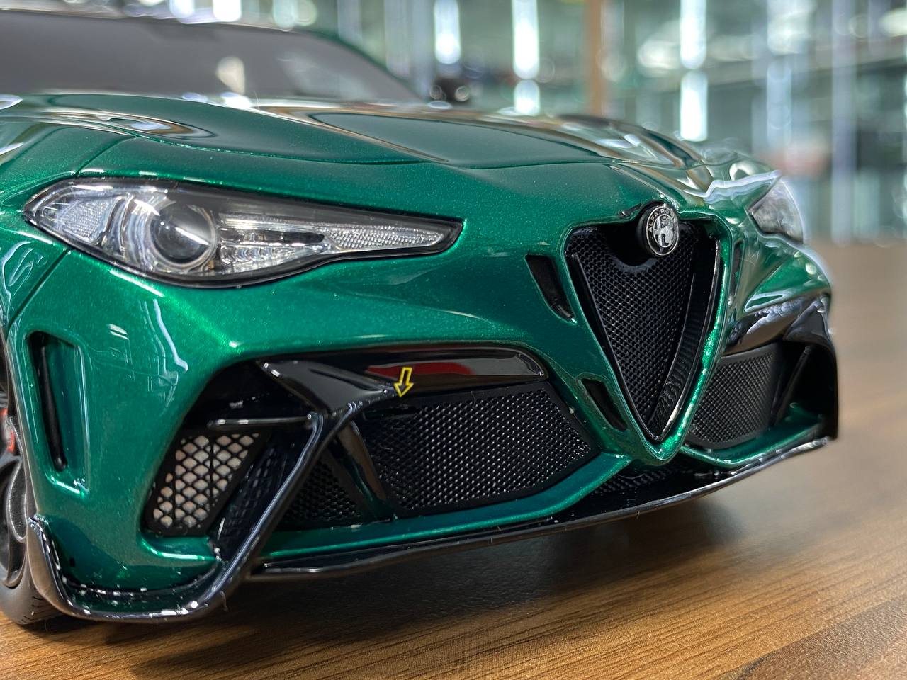 1/18 Resin Alfa Romeo Giulia GTAm3 - Green by OttOMobile - Limited 999 pcs